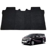 Fenice Car Mat, Second Rug Mat, Made in Japan (Toyota Alphard 30 Series / Gasoline Car, 7 Seater, 8 Seater) < Second Row Ottoman Manual > Black, Anti-Slip Shape, Non-Slip, Car Mat (Car Parts Specialty Store )