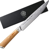 Hana Yebisu Santoku Knife 7.1 inches (180 mm) All-Purpose Knife Includes Silver-Leaf Vanity Case Knife Damascus Steel VG-10