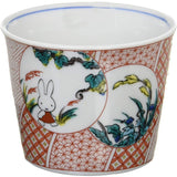 Miffy 211146 Kutani Yaki Ware, Noodle Bowl, Red Painted