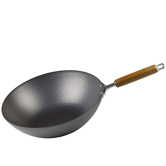 Pearl Metal HB-4292 Frying Pan, Black, 13.0 inches (33 cm), Light and Rust Resistant Iron Pot