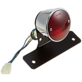 POSH 074190-06 Motorcycle Accessories Vintage Round Tail Lamp, Black