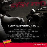 Daytona HighSider 98581 Motorcycle Rod Mirror, 1 Side, Compatible with 0.4 Inch (10mm) Positive/Reverse Screws, Ece Standard Clear, Montana Black