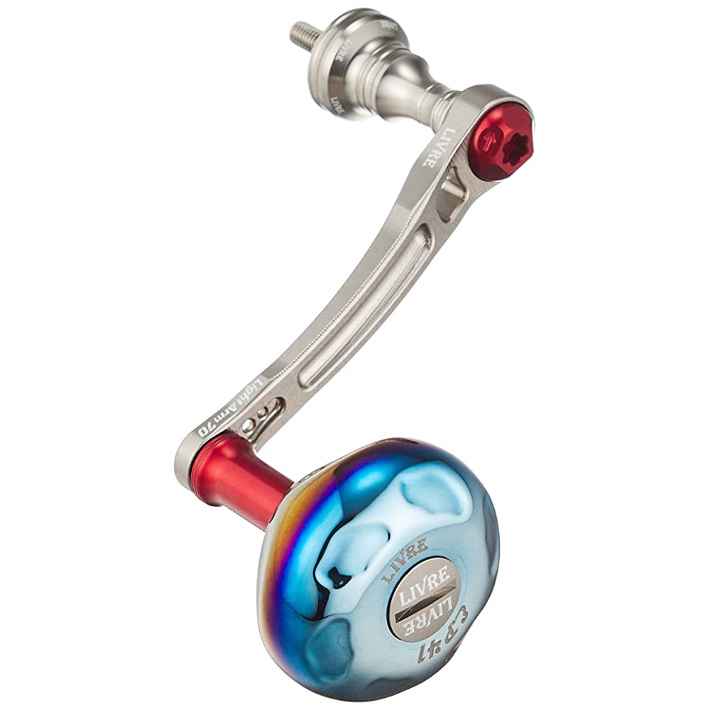 LIVRE Light Arm 70 シマノS2 LIVRE Light Arm 70 EP41 Knob for Shimano S2 (Titanium Plate + Red