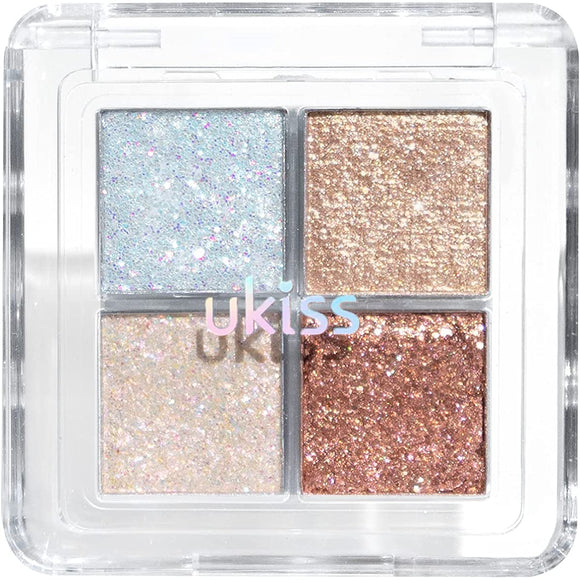 ukiss Cat Mini Eye Color #003 Maomi Crystal 4 Colors Eyeshadow Palette Mini Shadow Lame High Color Chinese Makeup