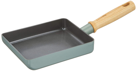 Green Pan CC001901-001 Egg Pan Egg Pan Egg Pan Egg Pan 5.5 x 7.1 inches (14 x 18 cm), Induction Compatible, Ceramic Treatment, Non-stick on Interior and Exterior Surface, Easy Care, No Harmful Substances, Mayflower CC001901-001