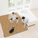 Meiwa Gravure AHW-1002 HH Waterproof Insole, Can Be Used As Hot Carpet Cover!! BR (Wood Grain), 72.8 x 72.8 inches (185 x 185 cm), For 2 Tatami, Brown