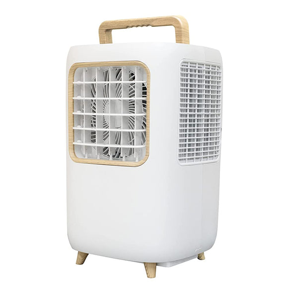 Yamazen YEC-M03(W) Spot Cooler, Compact Cooler (Cold Air/Dry/Blowing), Dehumidification Amount: 1.2 gal (5.0 L), 2 Cold Air Levels, 3 Air Levels, Shut-off Timer, Heat Discharge Duct, Left and Right Auto
