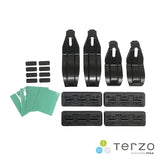 TERZO by Piaa EH441 Roof Rack Base Mounting Holder Set, 4 Pieces, Black