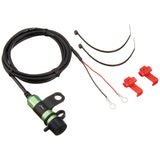 KIJIMA 304-6238 Motorcycle Parts, USB Charger, 3 Single Port, Green