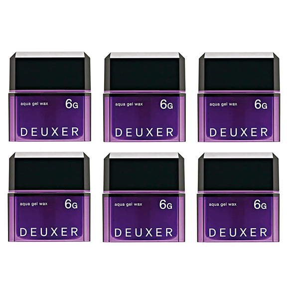 DEUXER Aqua Gel Wax 6G (Set of 6) Hair Wax, Floral Berry