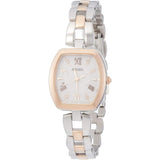 [Seiko Watch] Watch Seiko Selection Solar Radio Tonneau Type White Dial SWFH098 Women's Silver