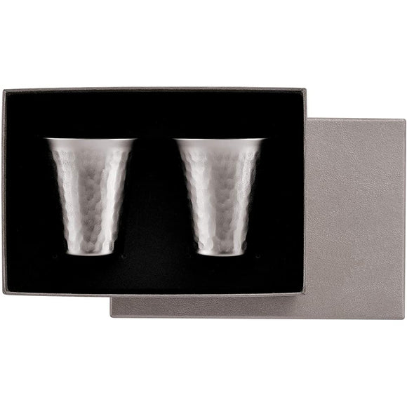 Asahi TW-12 Titanium Cold Sake Cup, 2.2 fl oz (65 ml), Set of 2, Kasumi