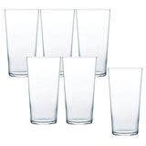 Toyo Sasaki Glass Tumbler, Clear, 14.2 fl oz (420 ml), Thin Ice, Made in Japan, Dishwasher Safe, B-21114CS 6 Pieces