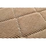 Ikehiko Corporation #4958949 Rug, Carpet, Corduroy, Grand, Beige, Approx. 72.8 x 118.1 inches (185 x 300 cm), Rectangular, Large, Soundproofing, Voluminous, Thick, Solid Color