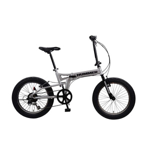 HUMMER 13284 FDB206 FAT-BIKE 20-inch Fat 3.0 Tires, Folding, Powerful  Bicycle, Shimano 6-Speed / Front and Rear V Brake System