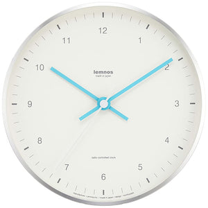 Remnos MIZUIRO LC07-06 WH Lemnos Hanging Analog Radio Clock Mizuiro Aluminum White