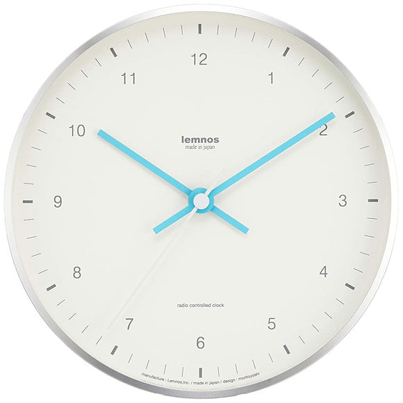 Remnos MIZUIRO LC07-06 WH Lemnos Hanging Analog Radio Clock Mizuiro Aluminum White