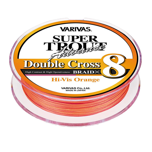 Varivas Super Trout Advanced Double Cross PE X8 Hibiscal Orange 100m