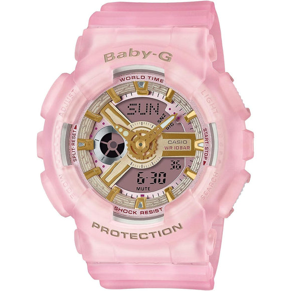 [Casio] Babygie Watch Sea Glass Colors BA-110SC-4AJF Women's Pink