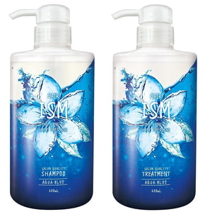 ISM Salon Quality Hair Care Shampoo Treatment Set Aqua Blue