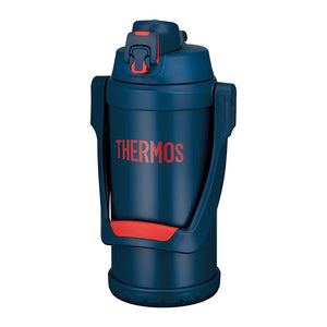 Thermos FFV-2001 NV-R Water Bottle, Vacuum Insulated Sports Jug, 0.6 gal (2.0 L), Navy Red