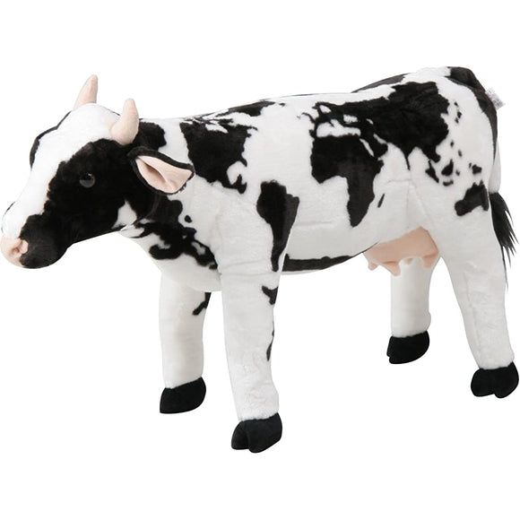 Fujiboeki Sitting Cow Plush (Load Capacity 176.4 lbs (80 kg)), World Map Design 8981-31 82470