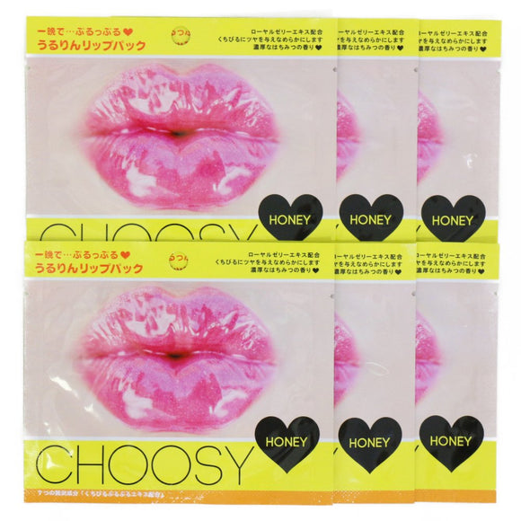 CHOOSY Chewy lip pack honey 6 pieces set