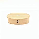 Akita Cedar 2460 Bending Wappa Oval Bento (Large)