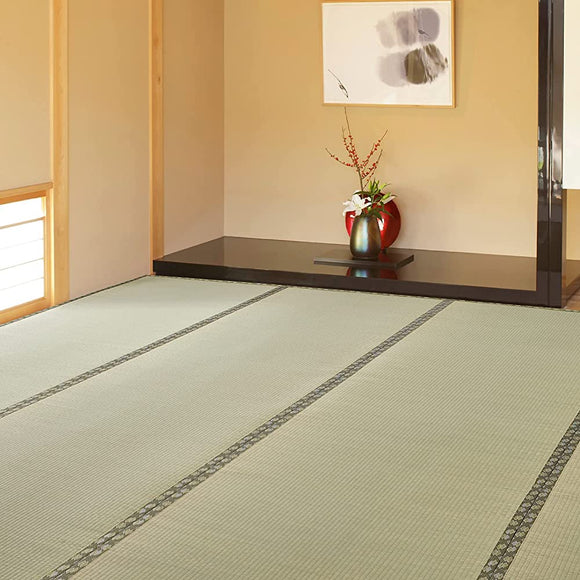 Hagiwara 159058660 Igusa Japanese Top Mat, Carpet, Green, Double Weave 