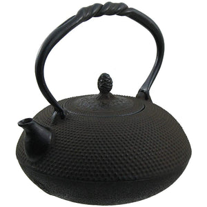 Nagao Mizusawa x Tsubamesanjo Nambu Ironware Iron Kettle, Hiramaru Arare, 0.4 gal (1.6 L), Made in Japan