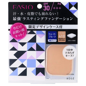 FASIO Lasting Foundation WP Kit 3 410 Ocher Normal Light Natural Skin Color 10g