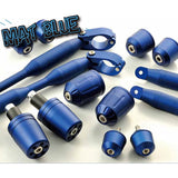 Posh (POSH) Motorcycle Supplies Handle Bar End Middle Wait Bar End Kawasaki Genuine Handle M8 Type ZRX1200DAEG Other Mat Blue 032579-31-10
