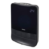 Yamazen DHF-K122(B) Ceramic Fan Heater, Small, Temperature Sensor, Energy Saving, 1,200 W, 2 Output Switches, Auto Off Timer, Fall Off Switch, Feet, Toilet, Dressing Room, Black