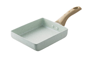 Apide KUKUNA KITCHEN KKN-JD18E Jade Diamond W Stone Egg Pan, 7.1 x 5.8 inches (18 x 14.8 cm), Ceramic IH Compatible