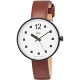 [Seiko Watch] Riki Wristwatch Riki Watanabe Design Public Clock Motif Made in Japan AKQK458 Women's Brown