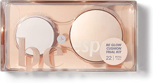 espoir Big Glow Cushion & Morning Glow Mini Size Set #22 Petal Foundation 2 Assorted