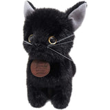 Graceful Cat I - 6856 Soothing CAT Black Cat Plush Toy, Total Length 8.7 inches (22 cm)