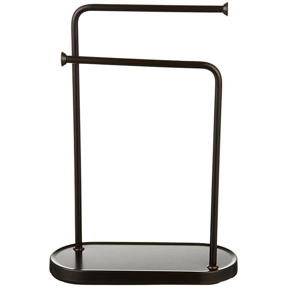 Towel Hanger Towel Stand Towel Rack Compact Accessory Stand Double L-shaped Bronze