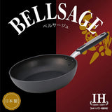 Hokuriku Aluminum Frying Pan, 11.0 inches (28 cm), Induction Compatible, Lightweight, Induction Velsage, Teflon Treatment, Made in Japan