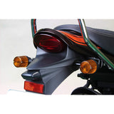 POSH 132093-16 Motorcycle Turn Signal Kit, Super Bike Turn Signal Kit, Z900RS Cafe (2018-2021), Black Body, Orange Lens