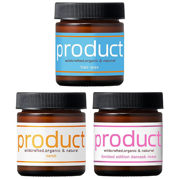 PRODUCT (The Product) Hair Wax 3 types set 42g Hair Balm Organic