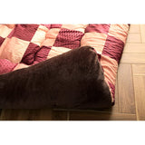 Ikehiko Corporation #6032919 Kotatsu Comforter, Taiga, Approx. 80.7 x 96.5 inches (205 x 245 cm), Pink, Rectangle, Single Item, Japanese Pattern, Checkered Pattern