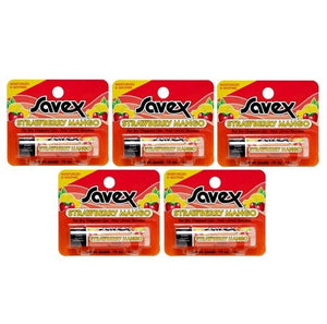 Savex stick lip balm strawberry mango 4.2g x 5 pieces