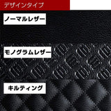 DAD Garson JF3/4 N-BOX/N-BOX Custom D.A.D door kick guard 1st row (standard sheet) left and right set [monogram leather] Garson KG004-01-02