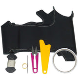 TricoloreExchange EX DIY Steering Wheel Cover Replacement Kit, Genuine Leather, Model: 1BS1H36B2B1V