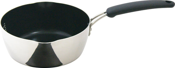 Urushiyama Metal Industries TKY-18S Yukihira Pot, 7.1 inches (18 cm), Induction Compatible, Stainless Steel, Made in Japan