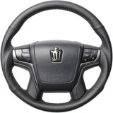 REAL (Real) Steering [210 Crown] Original Series All Leather Black Stitch H30-LPB-BK-CRW