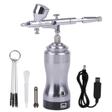 aurochs rechargeable airbrush ver.2.5sp 0.3mm diameter double action type silver x black