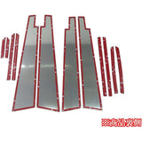 BRIGHTZ Prius ZVW50 ZVW51 ZVW55 Super mirror surface stainless steel plated pillar panel B type Vizer useful 12PC