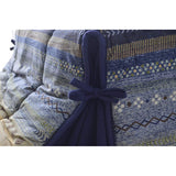 Ikehiko #5559039 Kotatsu Comforter, Square, Radiant, Approx. 70.9 x 70.9 inches (180 x 180 cm), Navy, Space Saving